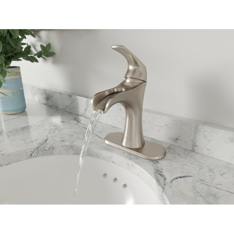 Jaida Elegance Brushed Nickel Single-Control Bathroom Faucet