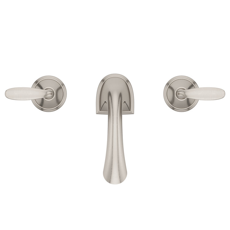 Pasadena Brushed Nickel 2-Handle Low-Arc Bathroom Faucet