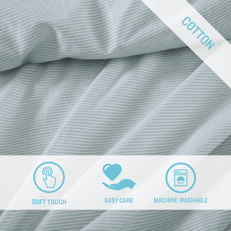 Spring Green Cotton Percale King Sheet Set with Deep Pockets