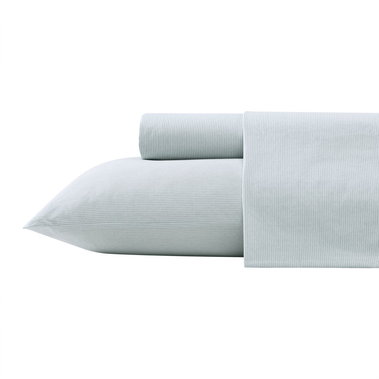Spring Green Cotton Percale King Sheet Set with Deep Pockets