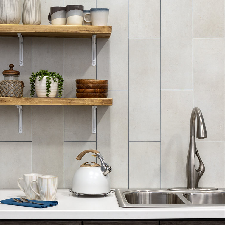 Palisade Wintry Mix Interlocking Vinyl Waterproof Wall Tiles