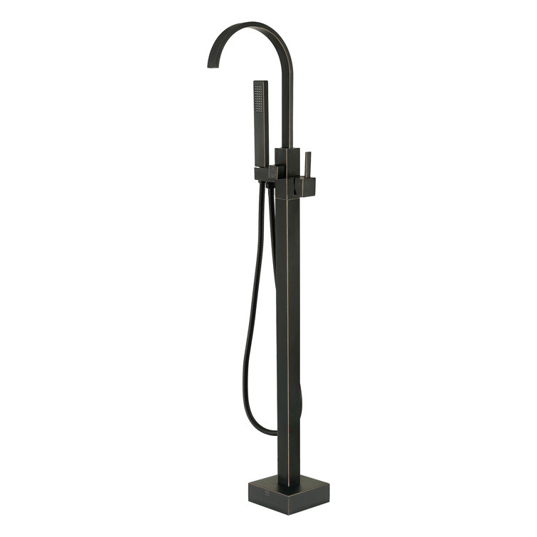 Venetian Bronze Freestanding Tub Faucet with Hand Shower