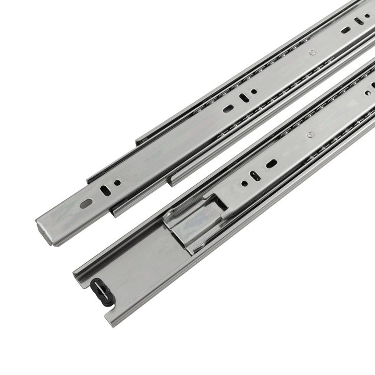 Drawer Slide Side Mount Full Extension Cadmium Finish