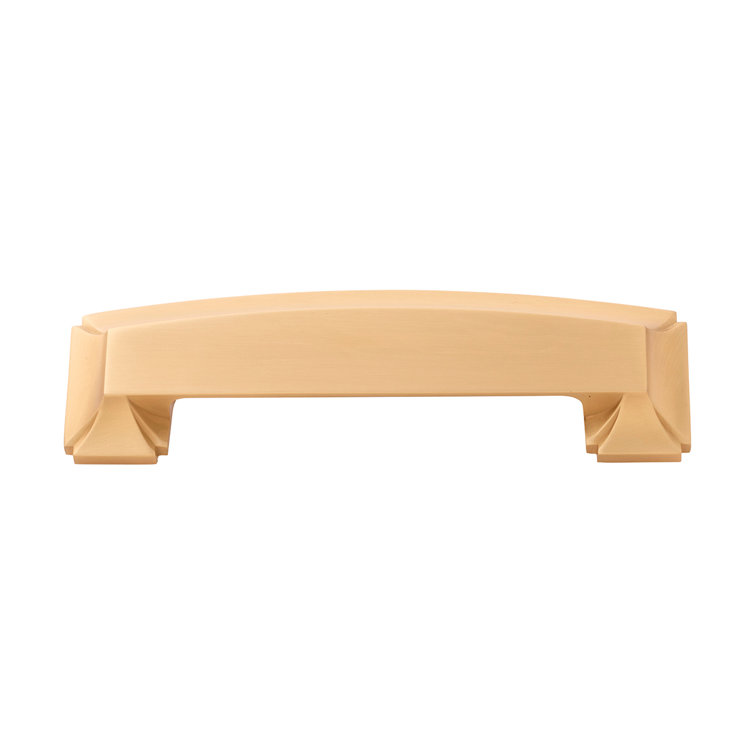 Bridges Brushed Golden Brass Arch Cup Drawer Pulls, 5-Pack