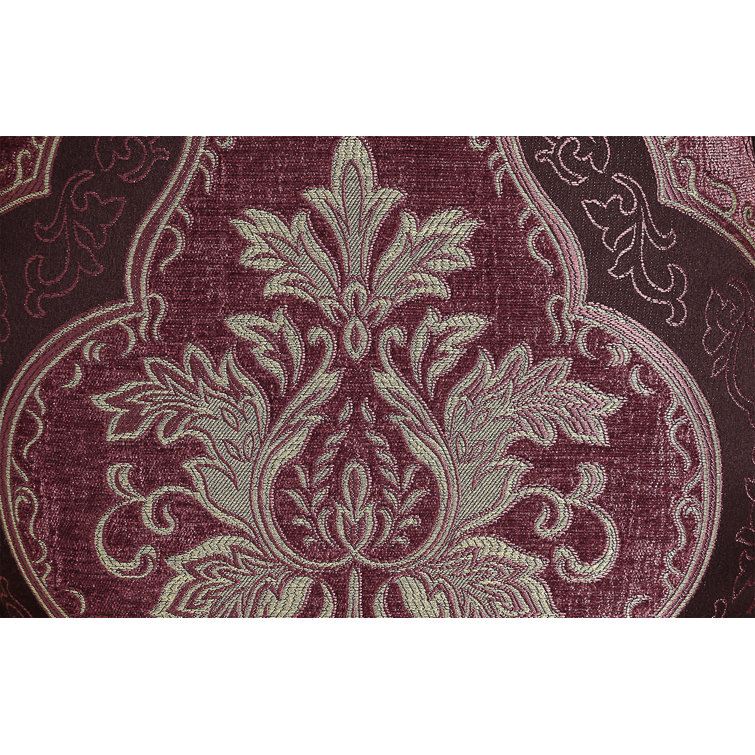 Bernadette Gold and Burgundy Rococo Dining Chair Set