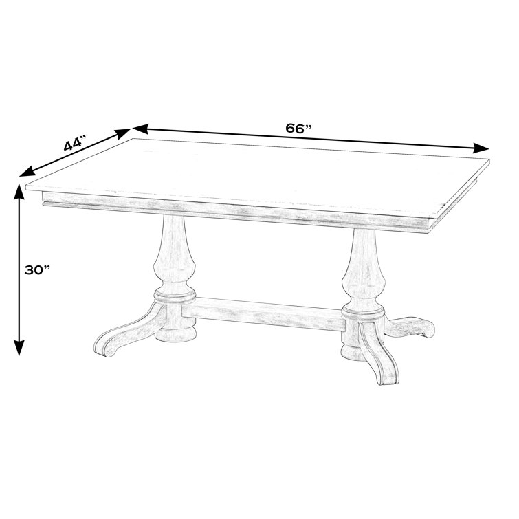 Danielle Beige Marble Top Rectangular Dining Table
