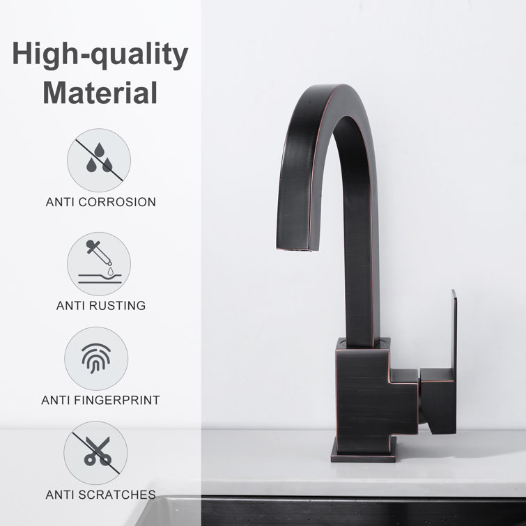 Oil Rubbed Bronze Single Handle Bar Faucet with Ceramic Valve