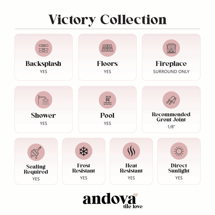 Victory 12'' x 12'' Marble Diamond Mosaic Tile in Matte Finish