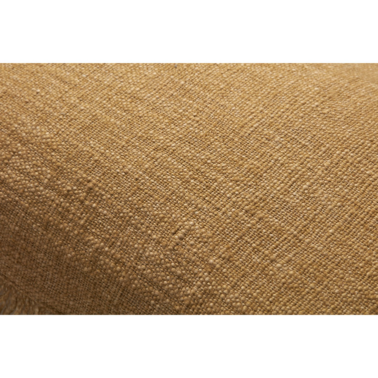 Gold 13" x 21" Fringed Accent Pillow Cover