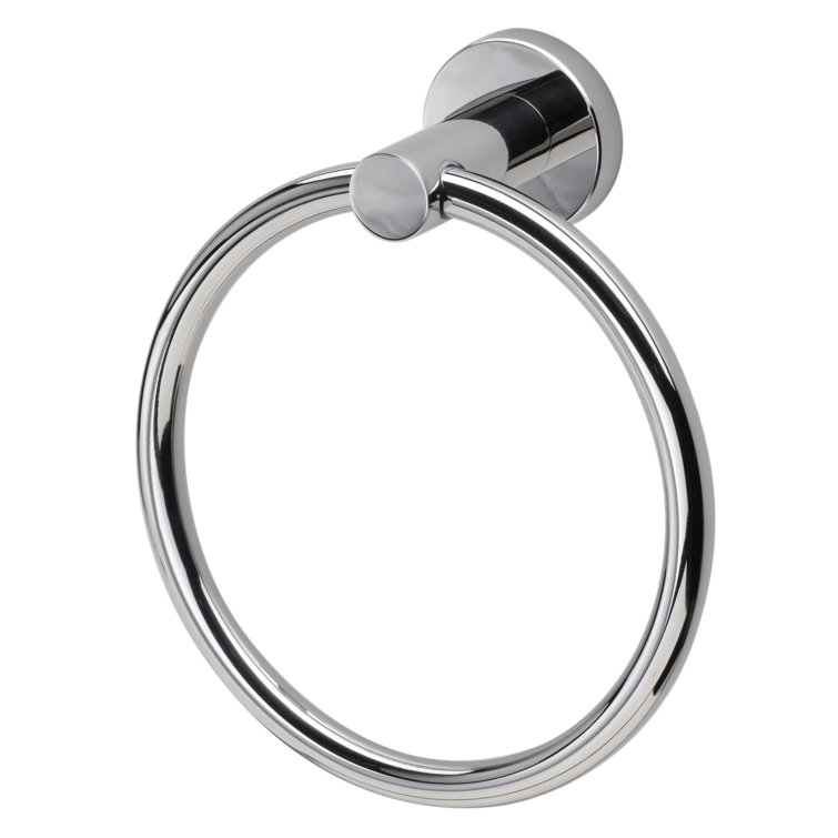 Polished Chrome Wall Mounted Towel Ring
