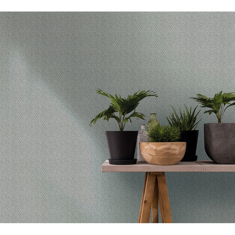 Gray Sisal Weave Texture Non-Pasted Wallpaper Roll