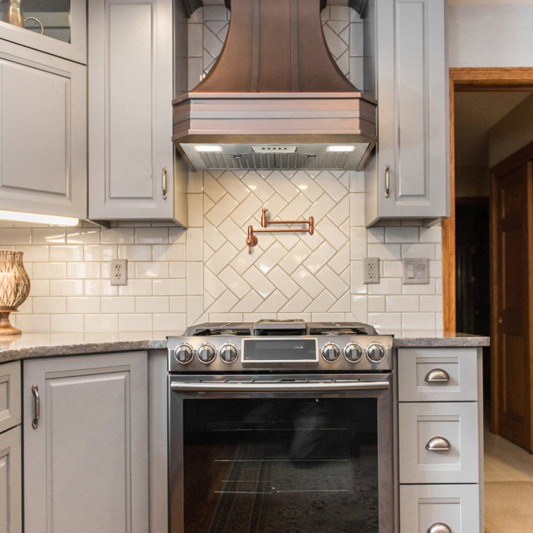 30 Inch Stainless Steel Range Hood Insert with Charcoal Filters and LED Lights