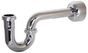11" Polished Chrome Adjustable Tubular P-Trap