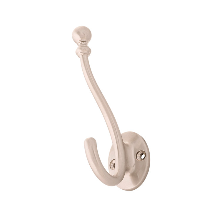 Satin Nickel Metal Wall Hook Set (14-Pack)