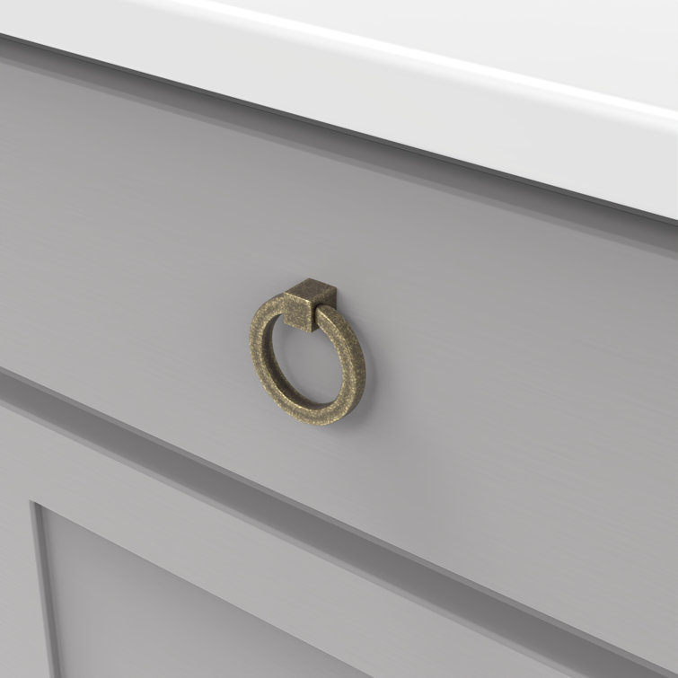 Windover Antique Nickel Drop Bail Cabinet Pulls 10-Pack