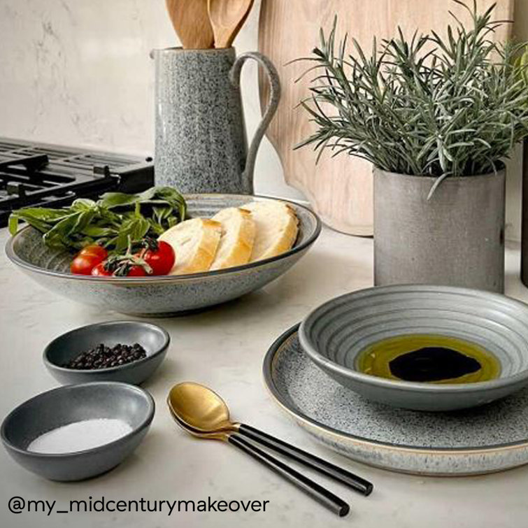 Denby Studio Grey Ceramic Round Serving Bowl
