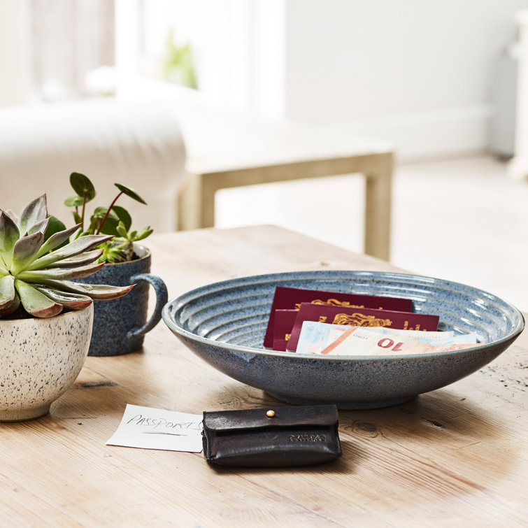 Denby Studio Grey Ceramic Round Serving Bowl