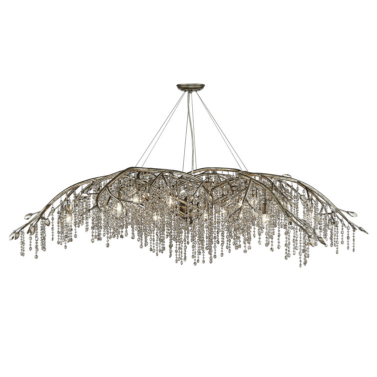Autumn Twilight Mystic Gold 24-Light Crystal Chandelier