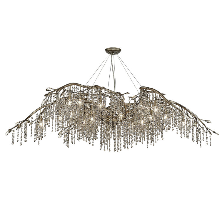Autumn Twilight Mystic Gold 24-Light Crystal Chandelier