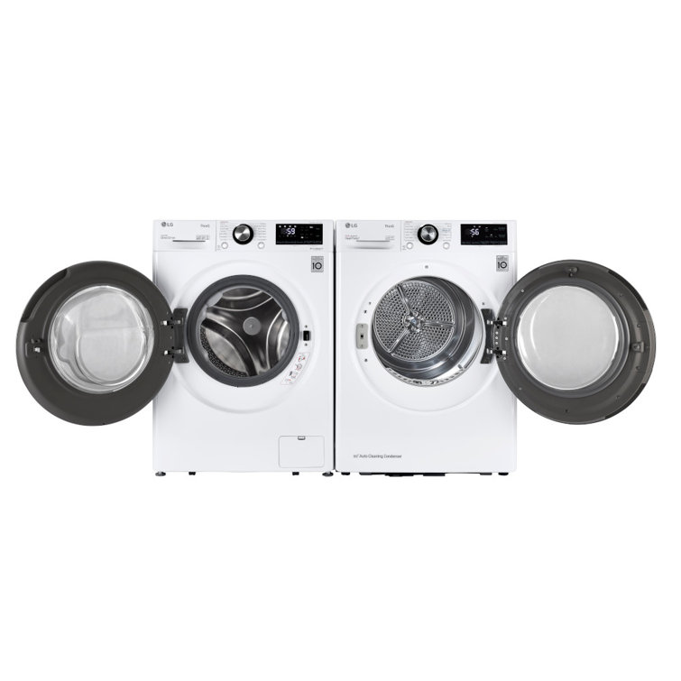 4.2 Cu.ft. White Smart Stackable Front Load Dryer with Steam