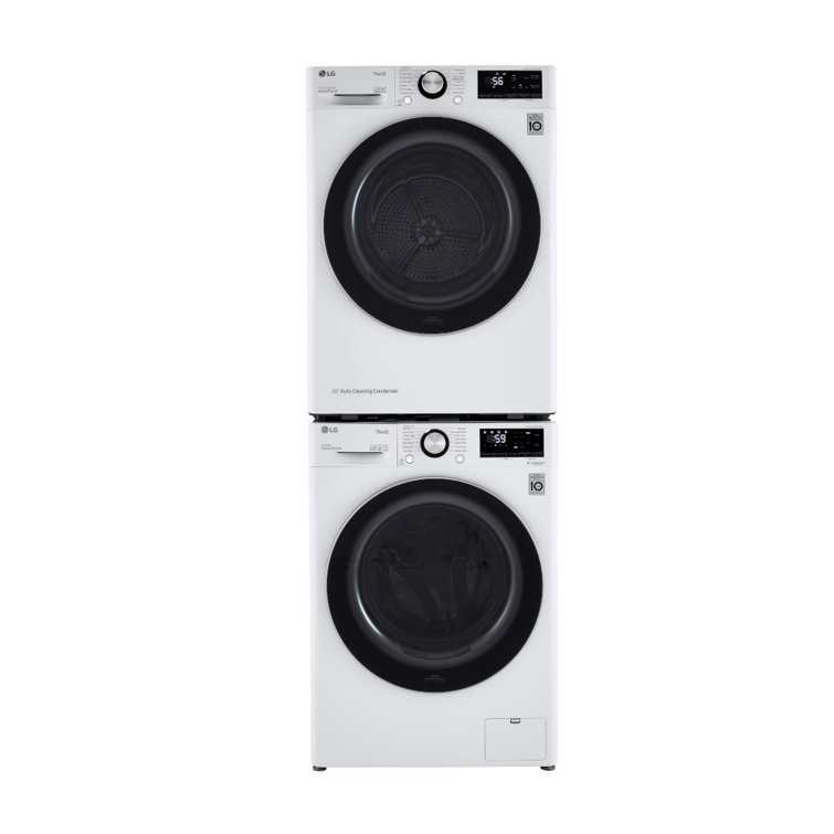 4.2 Cu.ft. White Smart Stackable Front Load Dryer with Steam