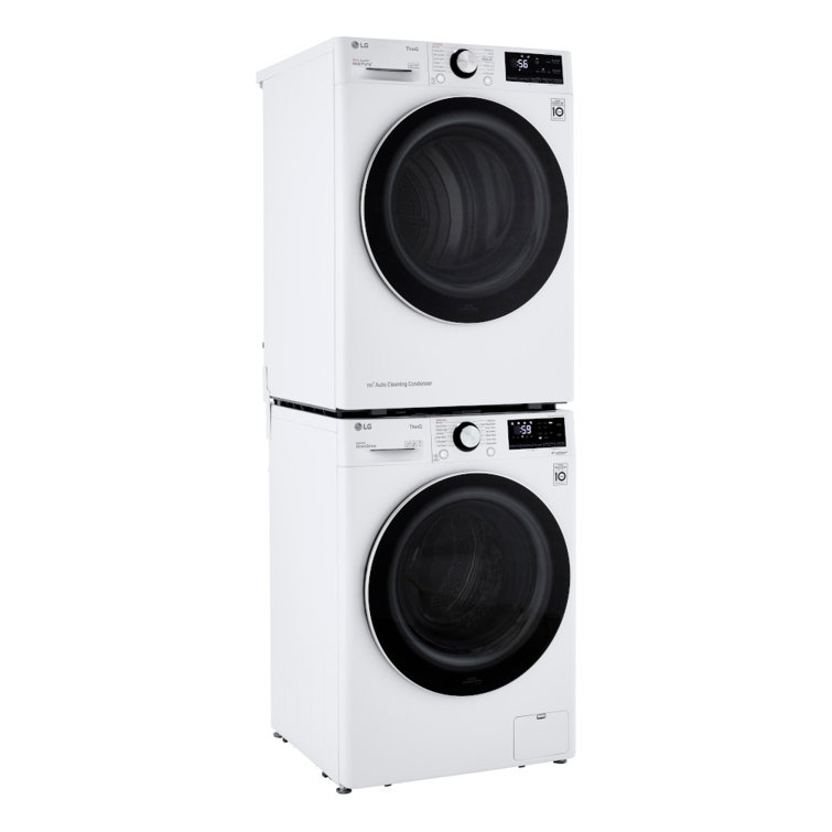4.2 Cu.ft. White Smart Stackable Front Load Dryer with Steam