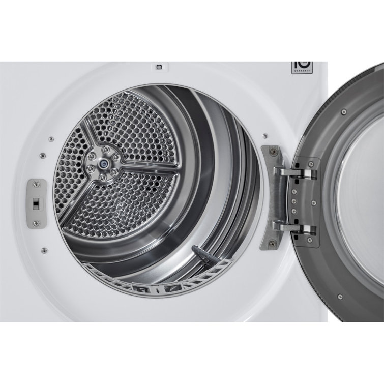 4.2 Cu.ft. White Smart Stackable Front Load Dryer with Steam