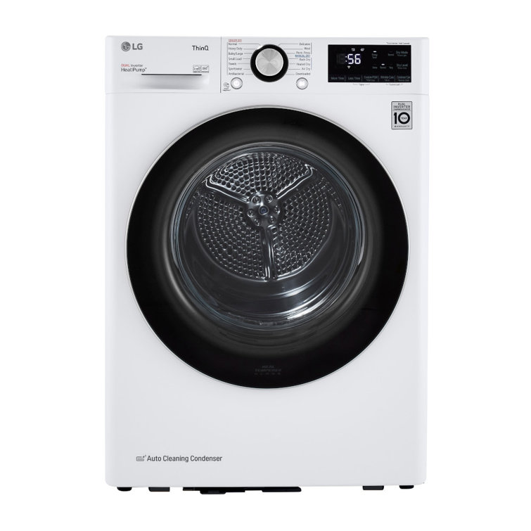 4.2 Cu.ft. White Smart Stackable Front Load Dryer with Steam