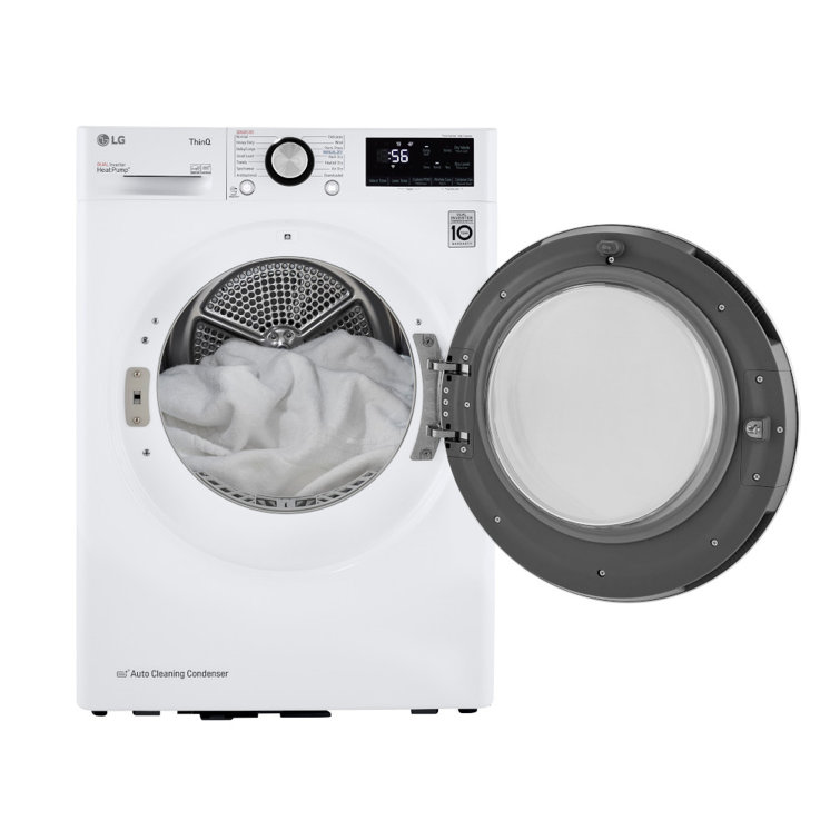 4.2 Cu.ft. White Smart Stackable Front Load Dryer with Steam