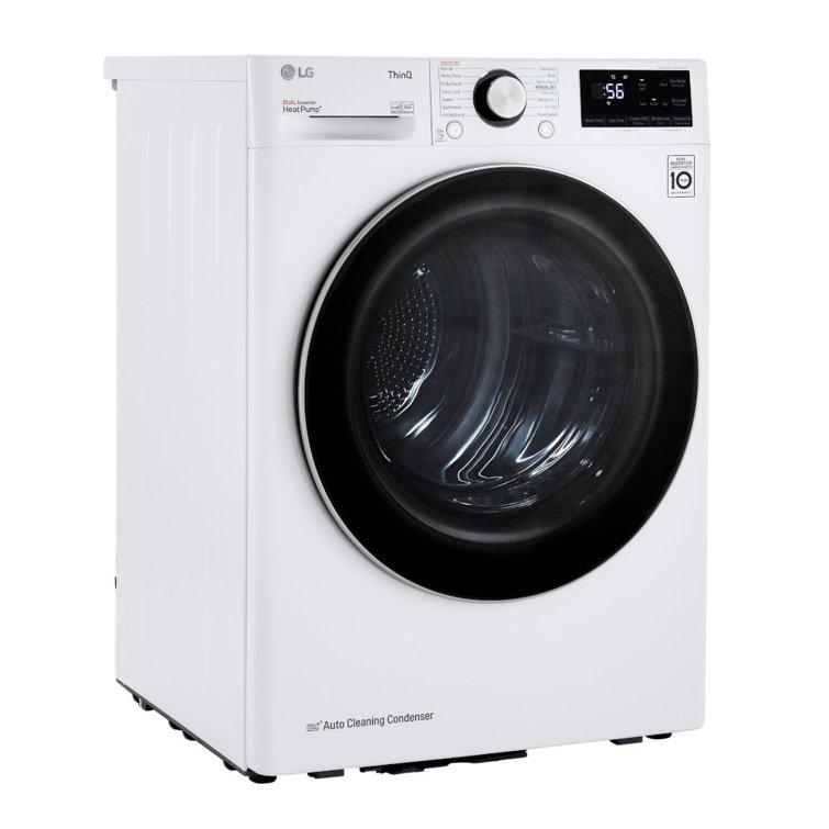 4.2 Cu.ft. White Smart Stackable Front Load Dryer with Steam