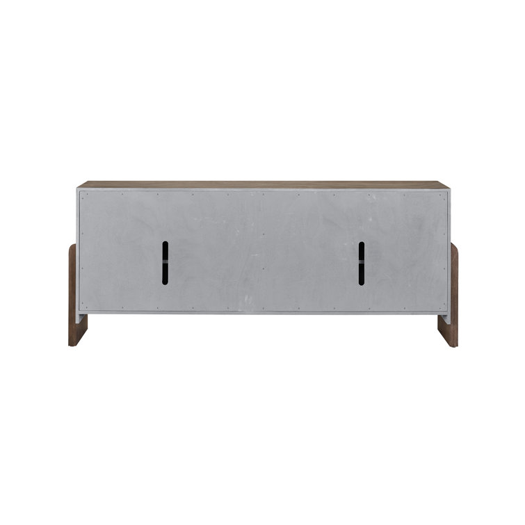 Pescadero 84'' Weathered Oak Sideboard with Adjustable Shelves