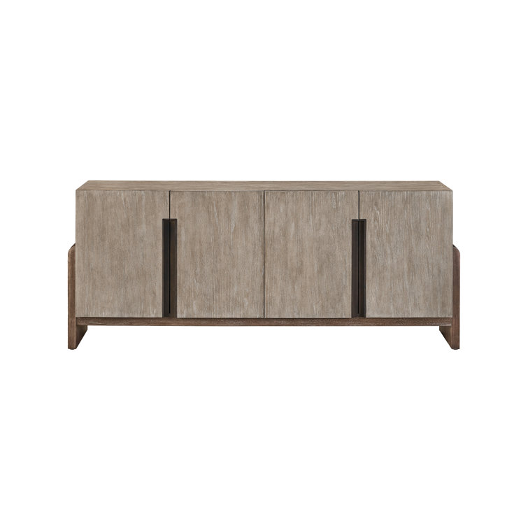 Pescadero 84'' Weathered Oak Sideboard with Adjustable Shelves
