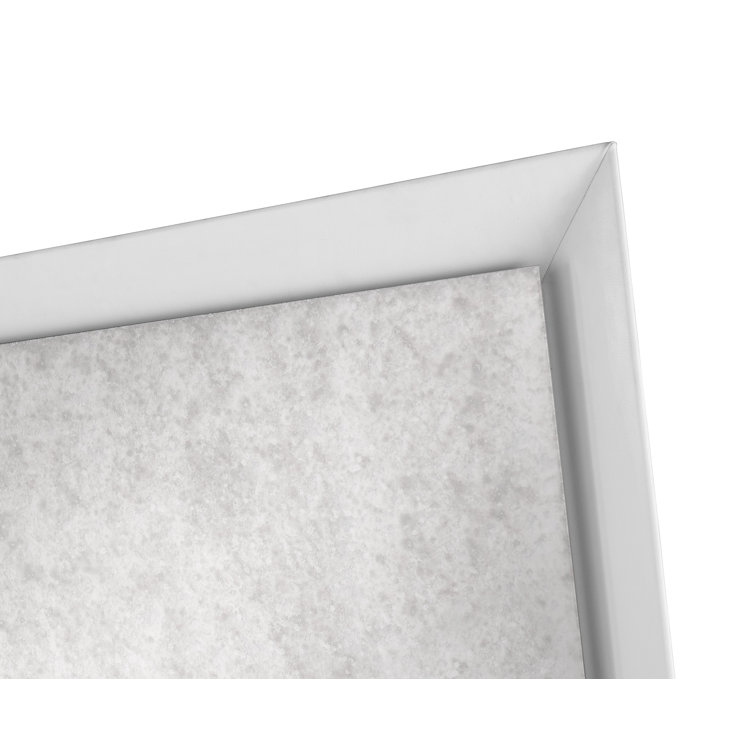Cream Leather and Wood Transitional Mirror