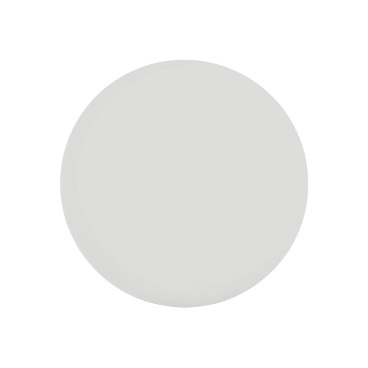 White Round Marble Transitional Dining Table