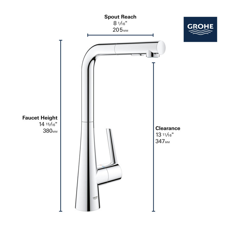 Stainless Steel Pull-Out Spray Kitchen Faucet