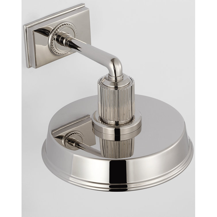 Polished Nickel 7.75" Direct Wired Electric Sconce