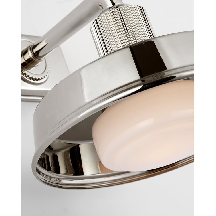 Polished Nickel 7.75" Direct Wired Electric Sconce