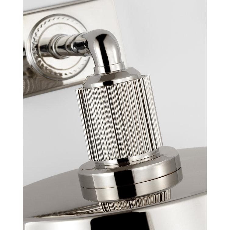 Polished Nickel 7.75" Direct Wired Electric Sconce
