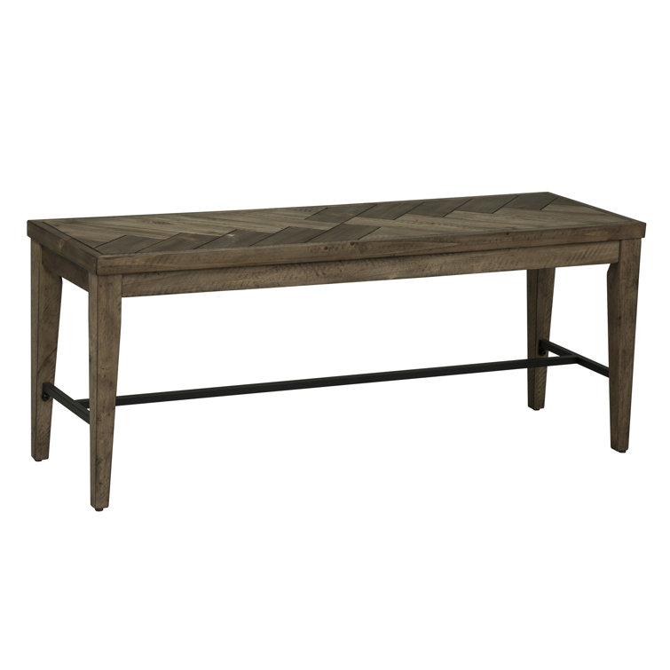 Rustic Caramel Pine Veneer Dining Table Set with 4 Cream Linen Chairs