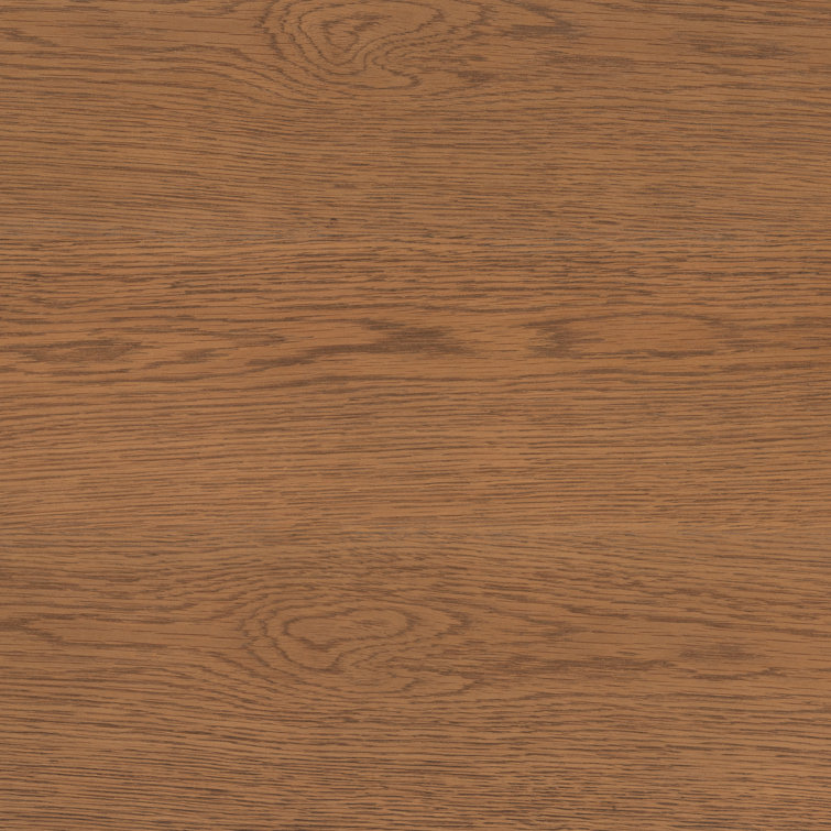 Amber Oak and Cognac Leather Media Console with Cabinet