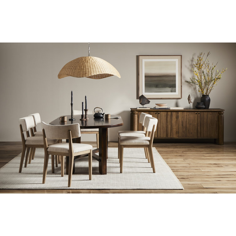 Distressed Walnut Oval Dining Table for Ten