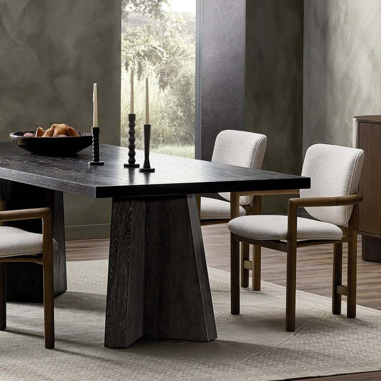 Espresso Oak Rectangular Dining Table for Ten