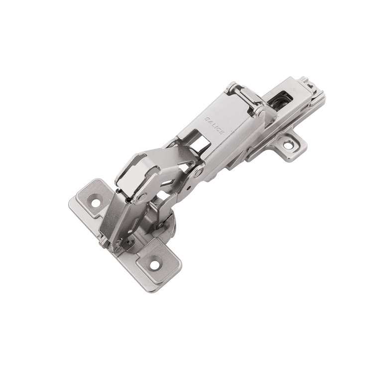 Polished Nickel Full Overlay Self-Close Cabinet Hinges