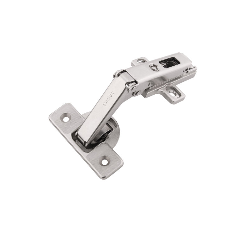 Polished Nickel Frameless Concealed Cabinet Hinge Set