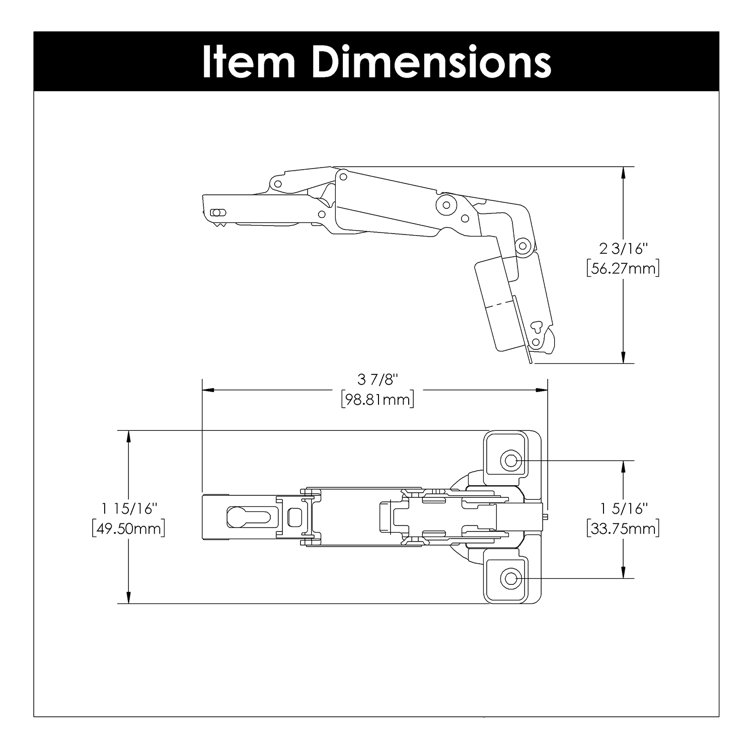 Polished Nickel Full Overlay Self-Close Cabinet Hinges