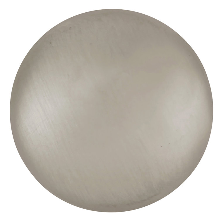 Satin Nickel Round Metal Cabinet Knob 1-1/4 Inch