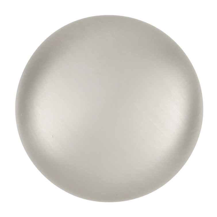 Stainless Steel Round Mushroom Cabinet Knob with Mounting Hardware