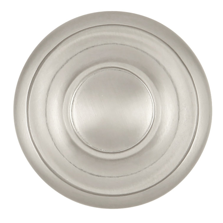 Brushed Nickel Round Mushroom Cabinet Knob 1.25"