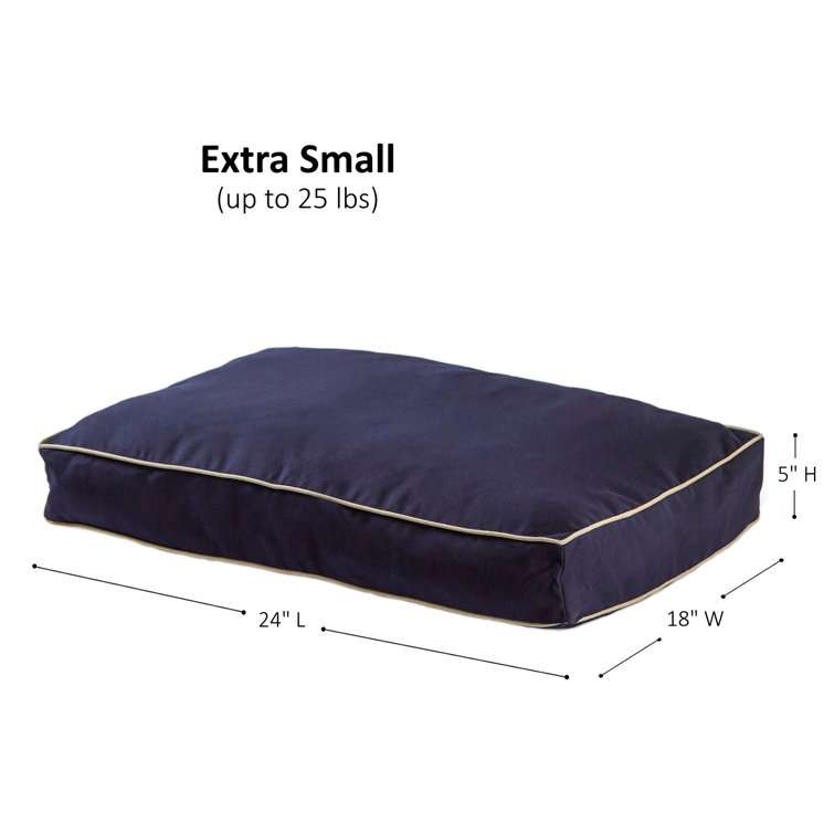 Extra Small Navy Outdoor Chew Resistant Dog Bed