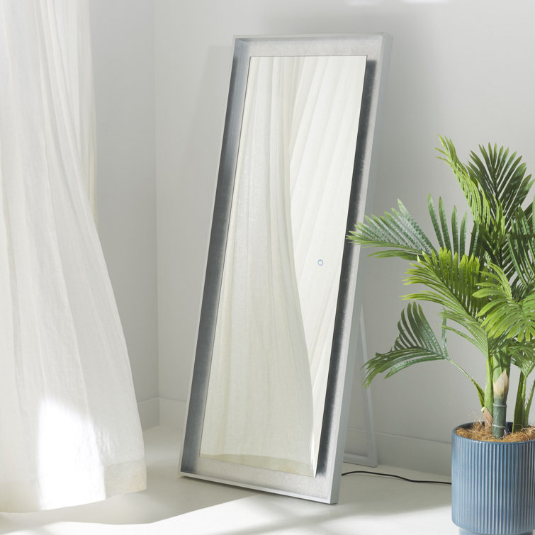 Montauk 26" Silver Grey Aluminum LED Rectangular Mirror